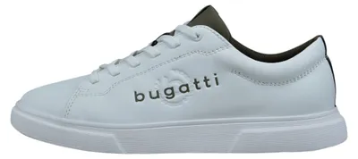 Image de Bugatti - Chaussures de sport pour hommes, lacets, couleur blanche, style décontracté