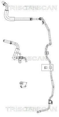 Produktbild von TRISCAN 8516 43010 Servoleitung für HYUNDAI TUCSON (JM) von Lenkgetriebenach Kühlrohr