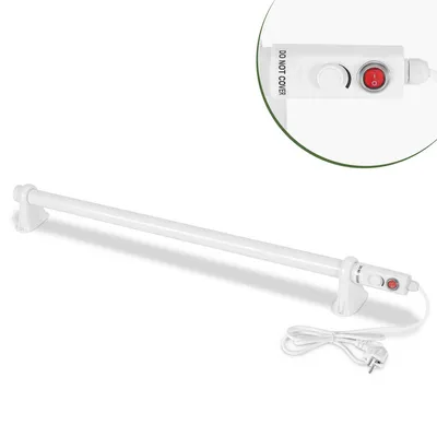Image de Jayseuw Chauffage de serre 135W Chauffage électrique à barres blanc pour serres Installation flexible