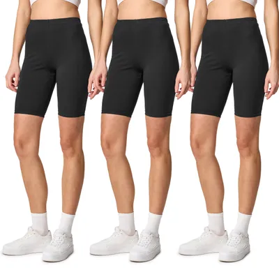Produktbild von Merry Style Damen Kurze Leggings aus Baumwolle (Schwarz/Schwarz/Schwarz, S) MS10-200