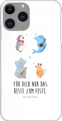 Produktbild von Mr. & Mrs. Panda Iphone 11 Pro Handyhülle Big Band - Weiß - Geschenk, Pinguin, Premium Kunststoff, Musik, Hund, Delfin, Handy Case, Elefant, Lustige Sprüche