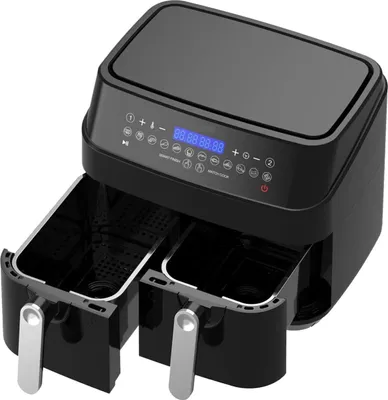 Produktbild von XXL Doppel Heißluft-Fritteuse, 9 Liter (2x 4,5Liter) Air-fryer, 2 Frittier-Körbe EPIQ 80000690