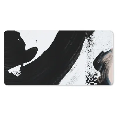 Produktbild von MuchoWow® Mauspad Mousepad Schwarz - Abstrakt - Design 60x30 cm - Mousepads - Maus Mat - Pad - Mausunterlage - Nachhaltig