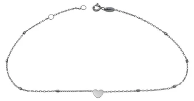 Produktbild von Miamar 45.1042 Damen Fußkettchen Herz Silber 25 cm