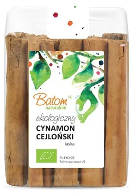 CYNAMON CEJLOŃSKI LASKA BIO 125 g - BATOM