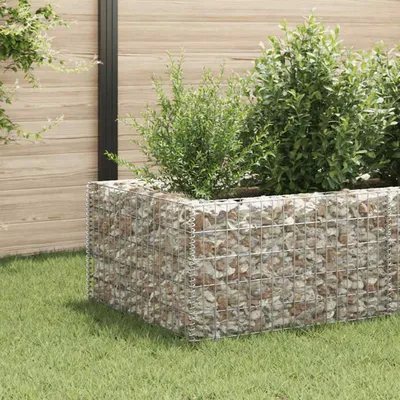 Produktbild von vidaXL Gabionové zvýšené lôžko Steel 360 × 90 × 50 cm