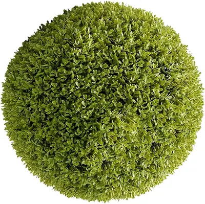 Produktbild von Künstliche Topiary Buchsbaum Kugeln 55 cm - 2er Set Dekorative Kunstpflanzen für Garten, Balkon & Hochzeit