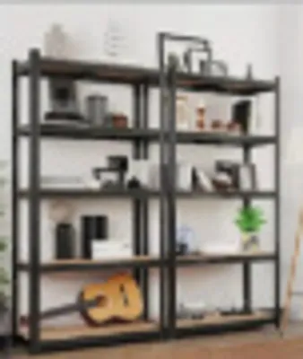 Produktbild von Schwerlastregal schwarz 90x40x180 cm