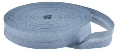 25m Schrägband Baumwolle Breite 20mm gefalzt, pastellblau