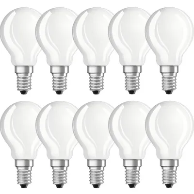 Produktbild von Osram RF CLAS P 40 4 W/2700K E14 10PACK LED-Tropfen, Sockel E14, 4 Watt, Warmweiß, 2700 K,