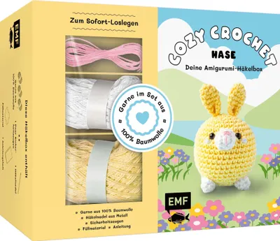 Produktbild von Cozy Crochet - Deine Amigurumi-Häkelbox: Hase