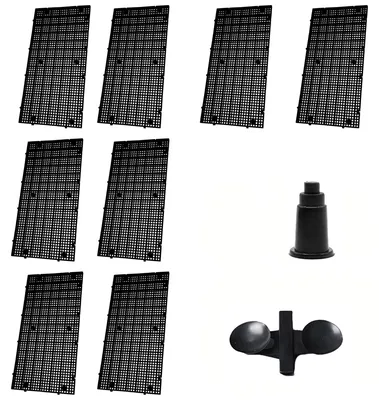 Aquarium-Trennwand aus Kunststoff, 8er-Set, feinmaschig, zuschneidbar