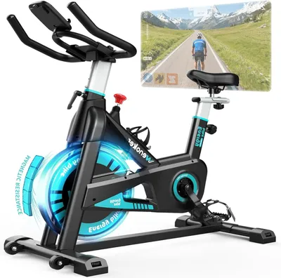 Produktbild von Hometrainer mit 16 kg Schwungrad und Bluetooth-App-Konnektivität