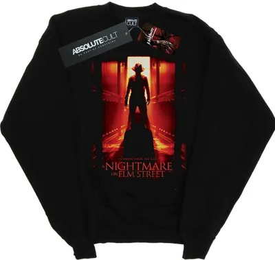 Produktbild von A Nightmare On Elm Street - "He Knows Where You Sleep" Sweatshirt für Herren BI43037 (4XL) (Schwarz)