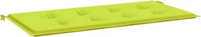 Produktbild von vidaXL Gartenbank-Auflage Hellgrün 120x50x4 cm Oxford-Gewebe