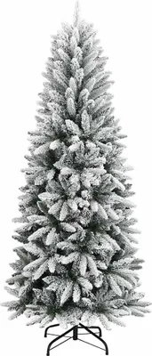 Produktbild von vidaXL Künstlicher Weihnachtsbaum mit 300 LEDs mit Ständer Weiß 210 cm
