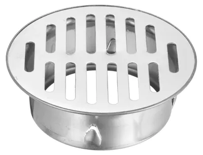 Zdjęcie produktu dla Odpływ podłogowy do prysznica, 98 mm, płaski odpływ ze stali nierdzewnej, okrągły odpływ do łazienki z kratką