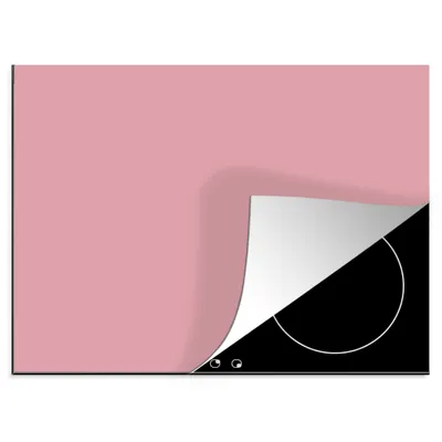 Obrázok produktu pre MuchoWow® Krycia doska sporáka - Indukčná ochrana - 60x52cm Ružová - Farby - Interiér - Jednofarebné - Farba - Kryt na sporák z vinylu - Zväčšuje