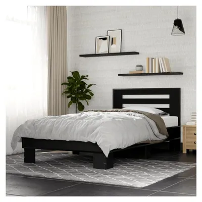 Produktbild von Bettgestell Schwarz 75x190 cm ohne Matratze