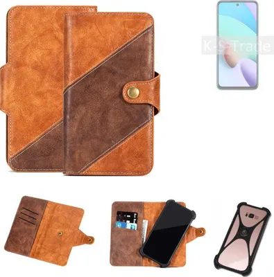 Produktbild von K-S-Trade Handyhülle Schutzhülle Bookstyle Case Wallet-Case kompatibel mit Xiaomi Redmi Note 11 4G Cover Klapphülle Kantenschutz Smartphone
