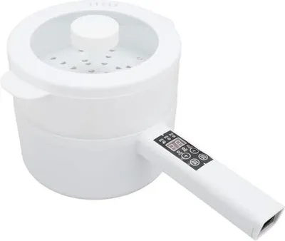 Produktbild von Hot Pot Elektrisch, 600 W, 1,8 L Multifunktions-Nudelkocher Nicht Klebrig Langen Griff Tragbarer Topf Zum Kochen, Effizientes Kochen Elektrischer