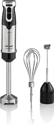 Image de Arzum AR1160 Chefblend Set mixeur plongeant 1000 watts avec trois accessoires argent-noir