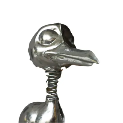 Produktbild von Schöne Silberne Möwe, kleine Figur für den Garten oder den Innenraum, aus Metall Neu, Tierfigur zur Dekoration 18022