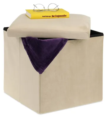 Produktbild von Omgoods – Klappbarer Hocker mit Stauraum