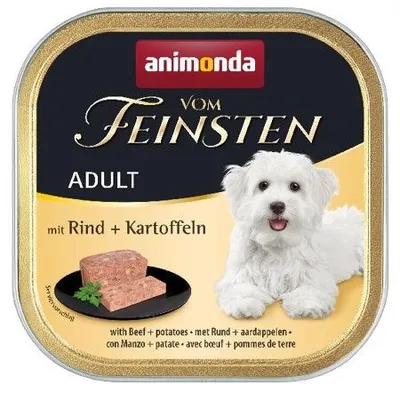 Zdjęcie produktu dla animonda Vom Feinsten with beef + potatoes, Dorosły, Wołowina, Ziemniak, 150 g, Bez soi