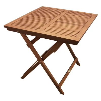 Immagine prodotto di Tavolo da balcone SEATTLE in eucalipto oliato - circa 70x70x73 cm