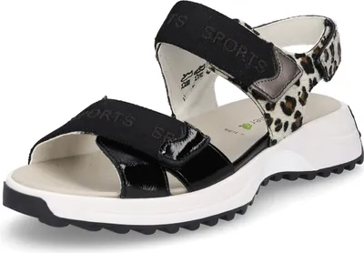 Produktbild von Waldläufer Damen Sandale schwarz leo Lack 5