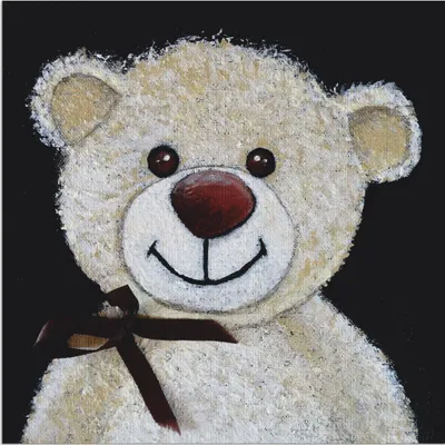 Produktbild von ARTland Wandbild Alu für Innen & Outdoor Teddybär Größe: 50x50 cm