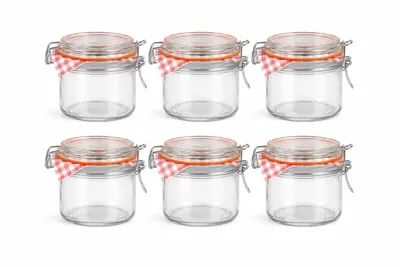 6er Set Einmachgläser 250 ml mit Bügelverschluss – luftdicht für Marmelade & Honig