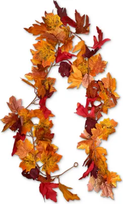 Herbst Girlande Mit Ahornblättern - 175cm Deko Für Drinnen & Draußen