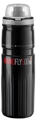 Image de Bouteille isotherme Elite Nanofly, 500 ml, noire.