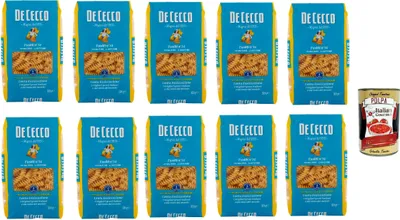 Produktbild von De Cecco Fusilli N°34, 100% Italienisch Pasta Nudeln 10x 500g + Italian Gourmet Polpa 400g