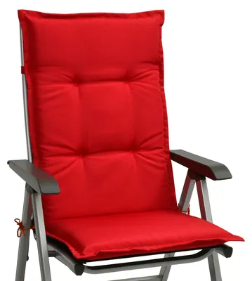 Immagine prodotto di Set Beautissu con schienale alto Base HL Cuscino seduta, 120x50x6 cm Rosso
