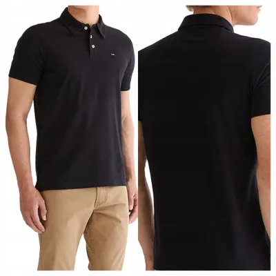 Obrázek produktu pro Wrangler | Pánské polo tričko, černé, bavlna, velikost S