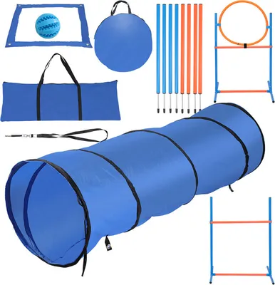 Image de TolleTour Agility Set pour un entraînement canin efficace Set pour débutants dans le sport canin et l'entraînement canin Chiens Agility
