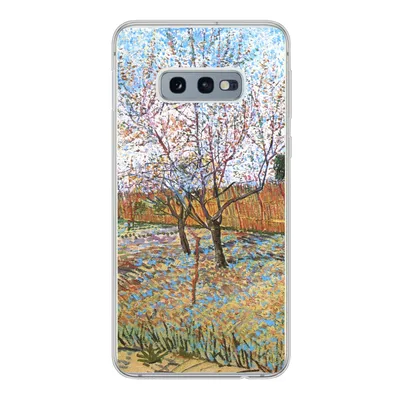 Produktbild von MuchoWow® Handyhülle Schutzhülle Hülle für Samsung Galaxy S10e Blühender Pfirsichbaum - Vincent van Gogh Silikon Softcase Handy Hülle - Handy