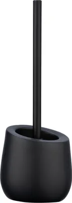 Produktbild von WENKO WC-Garnitur Badi Schwarz Keramik 13,5 x 38 cm