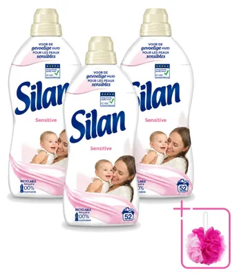 Produktbild von 3 x Silan Sensitive Weichspüler - 1144 ml - Sparpackung - 3 Stücke