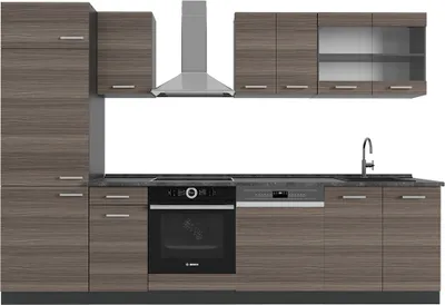 Produktbild von Küchenzeile Vicco R-Line Edelgrau/Anthrazit 300 cm , AP Anthrazit, Model 53656
