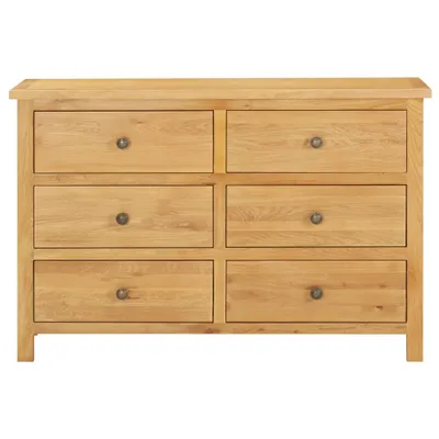 Immagine prodotto di vidaXL Cassettiera 105x33,5x73 cm in legno massiccio di rovere