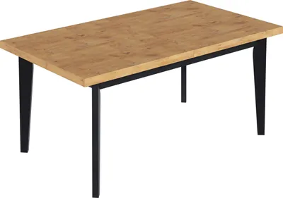 Produktbild von Furneo | Esstisch Ausziehbarer - 80x120/160 cm - Eiche Lancelot - Skandinavisches Design - stabil und stilvoll - für Küche und Esszimmer – Loft