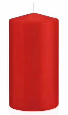Produktbild von Wiedemann 618323.001 Stumpenkerze - 150 x 80 mm, mit ASF, rot