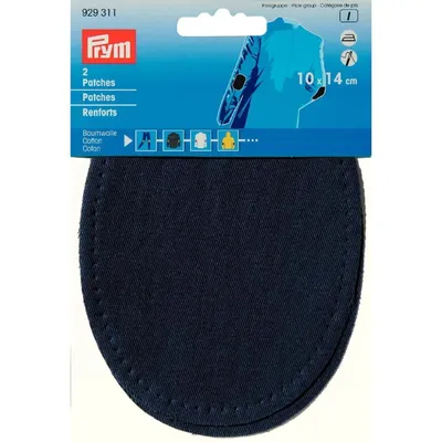 Zdjęcie produktu dla Prym 929311, Niebieski, Bawełna, 40 °C, 100 mm, 140 mm, 2 szt.