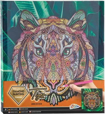 Image de Toile décorative diamantée Tiger 260008 92409