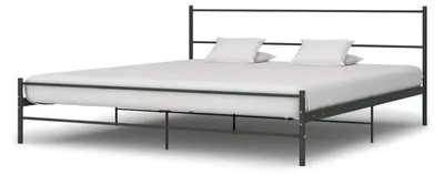 Produktbild von Bettgestell ohne Matratze, Grau, Metall, 200x200 cm