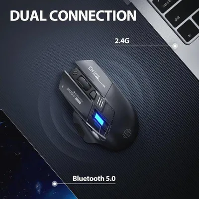 Obrázek produktu pro Bezdrátová ergonomická myš s RGB podsvícením a nabíjením přes USB-C